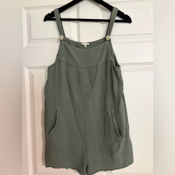 Tavik Pants - Tavik Swimwear Caden Romper Cove Gray Olive Green Cover Up